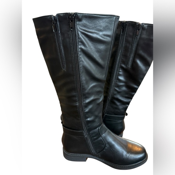 Pierre Dumas Barcelona black knee high boots Size 8M - Picture 15 of 16